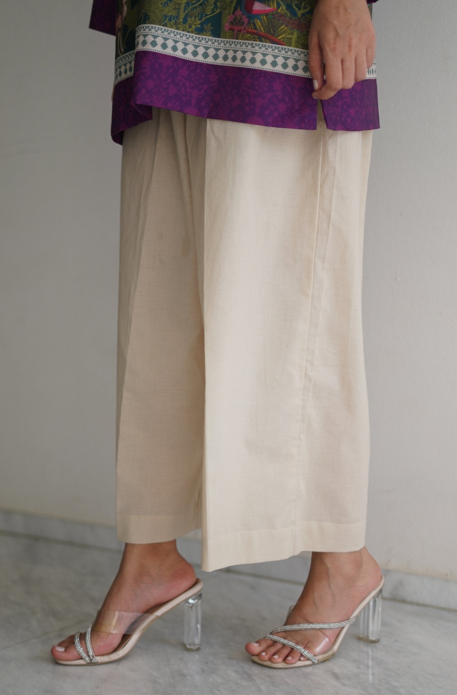 Culotte Pants - Beige