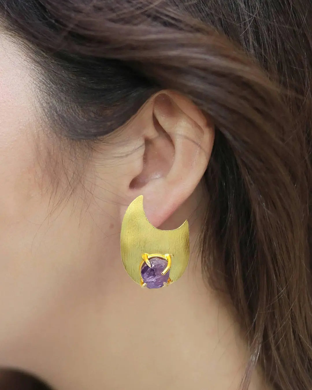 Amethyst Shard Earrings