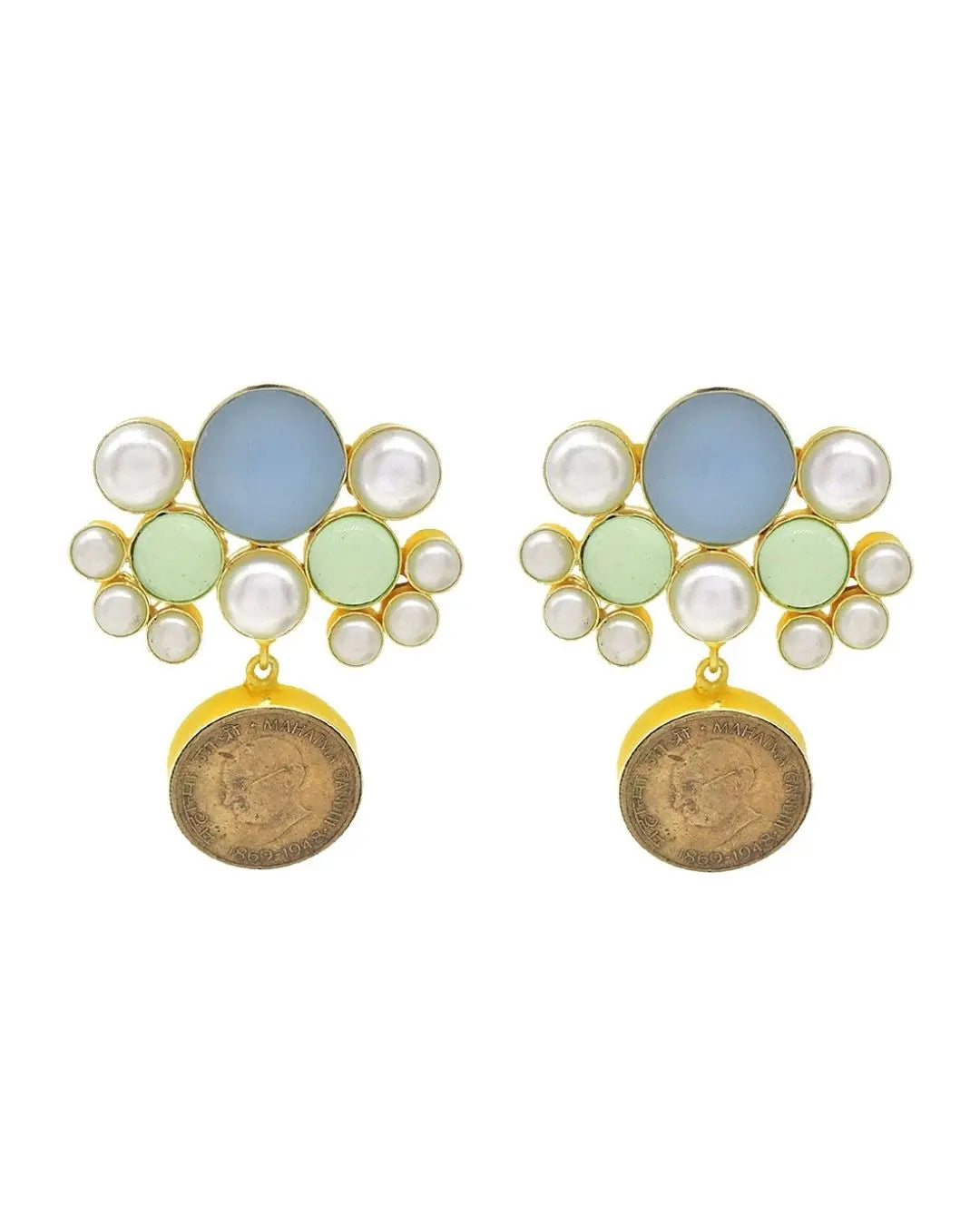 Avel Earrings (Blue Onyx)