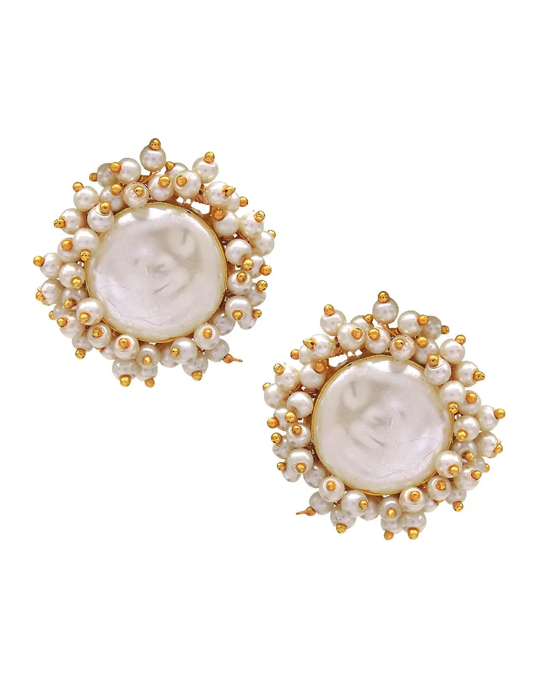 Baroque Pearl Bloom Earrings