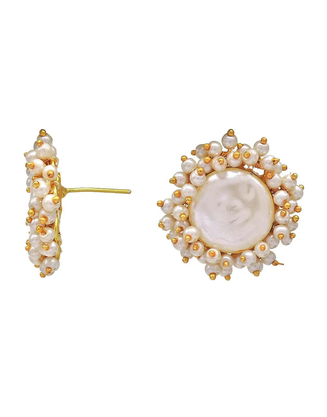 Baroque Pearl Bloom Earrings