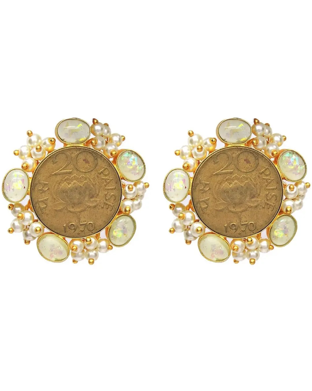 Coin Sphere Earrings
