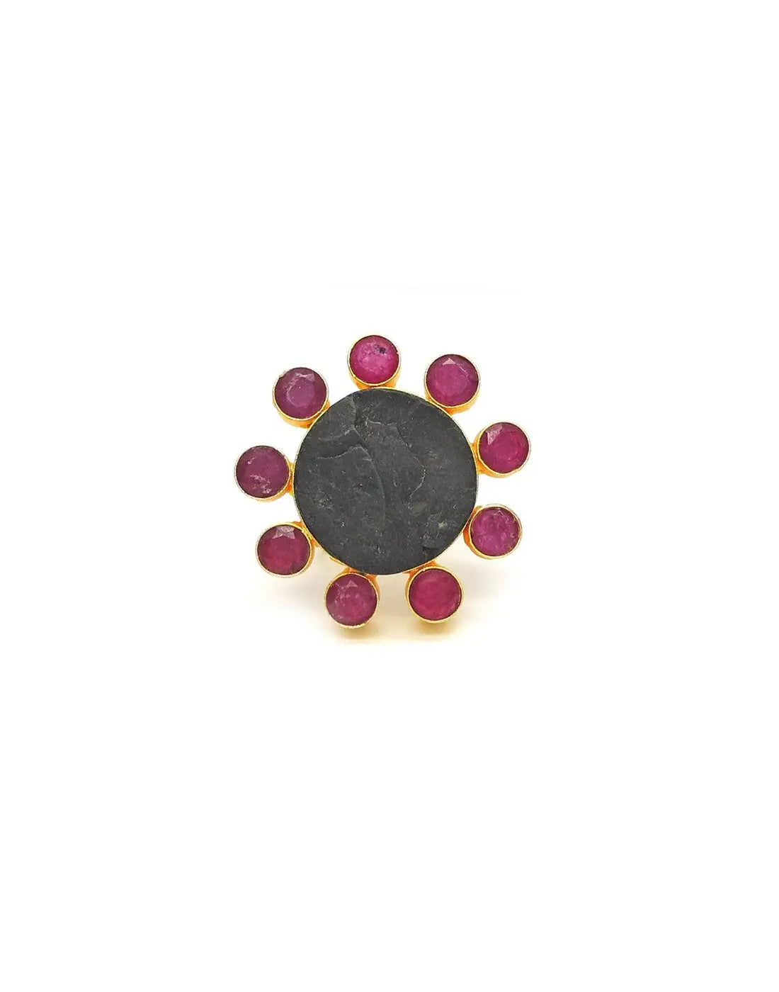 Flora Ring (Obsidian)