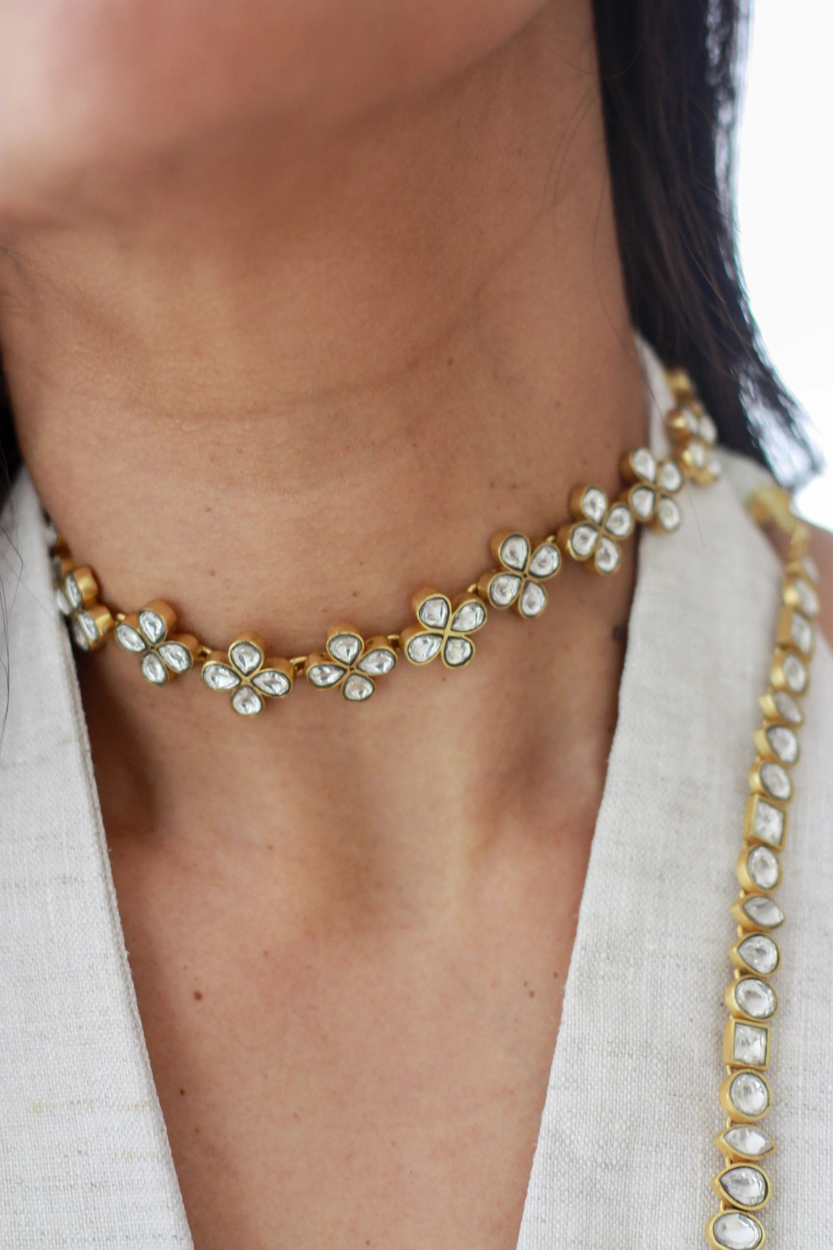 Gulmohar Kundan Choker