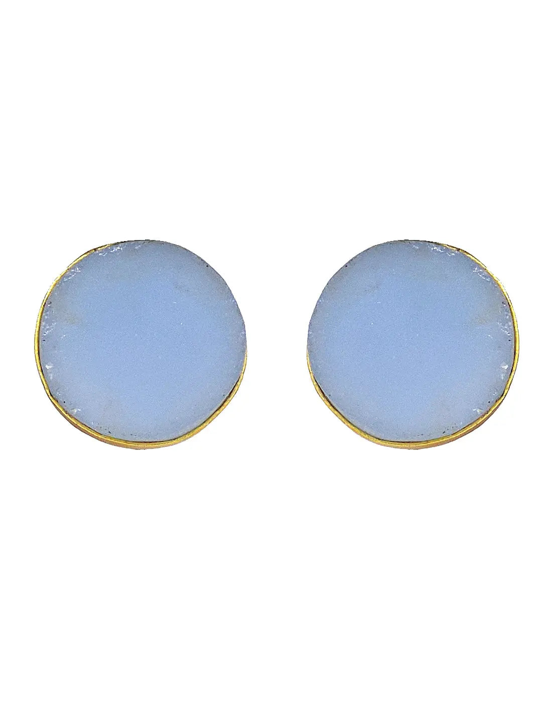 Stone Earrings (Blue Onyx)