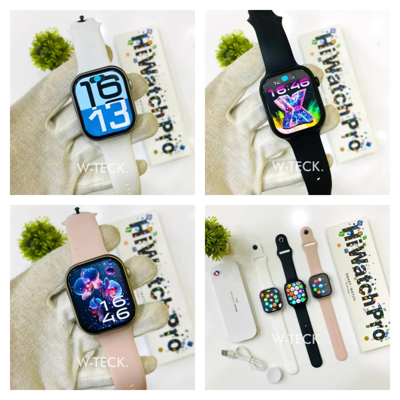 HiWatch Pro Smartwatch | Full Touchscreen Fitness Tracker with Heart Rate Monitor & Custom Watch Faces (Alternat