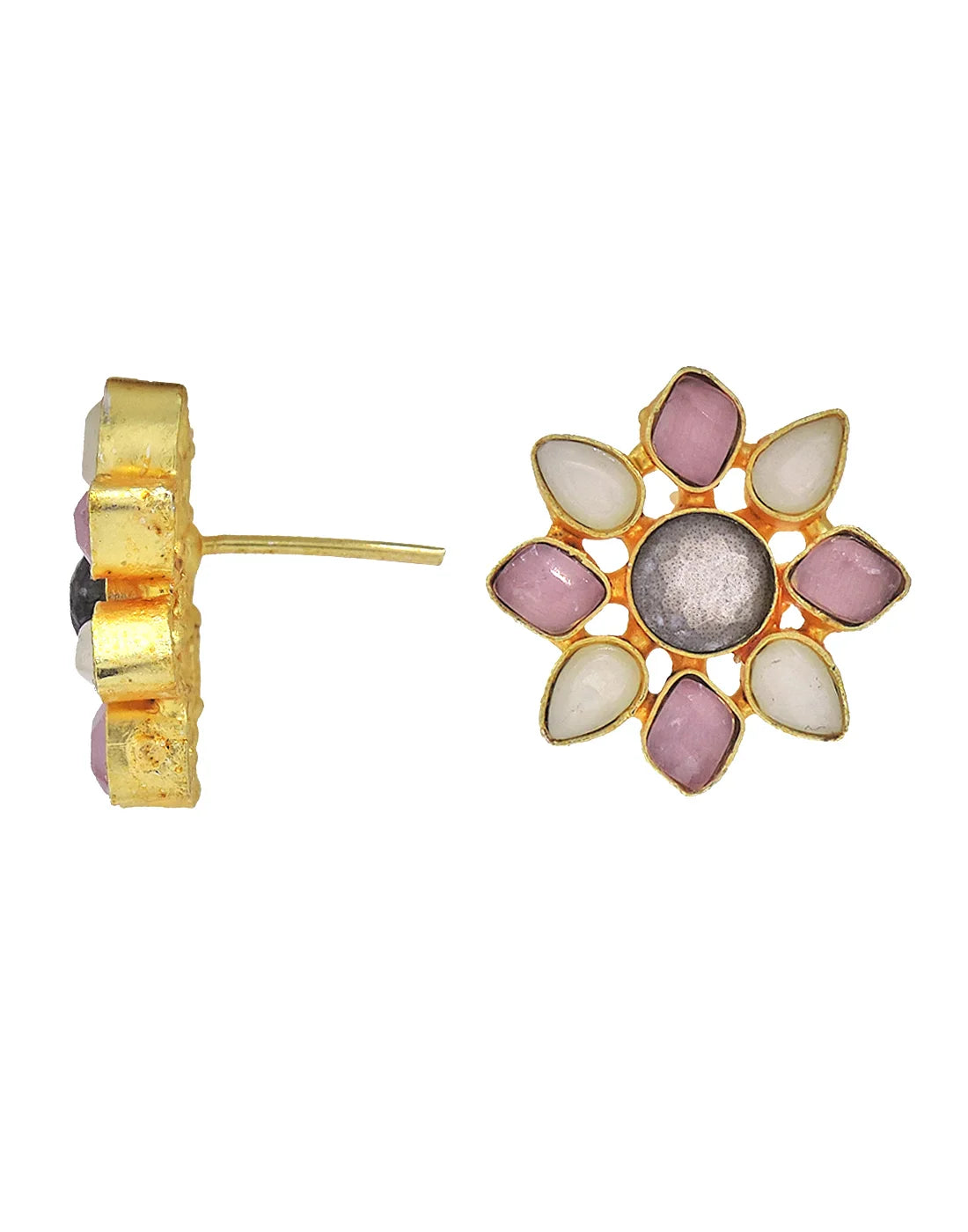 Glass Floral Earrings