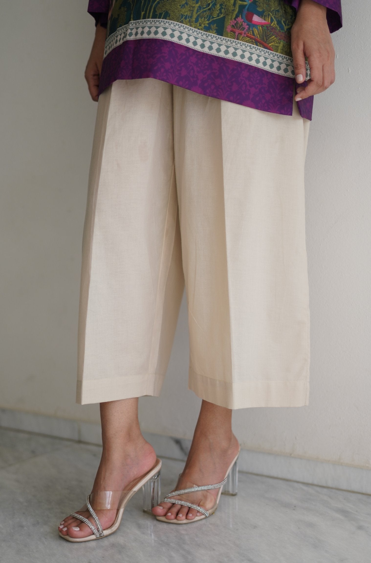 Culotte Pants - Beige