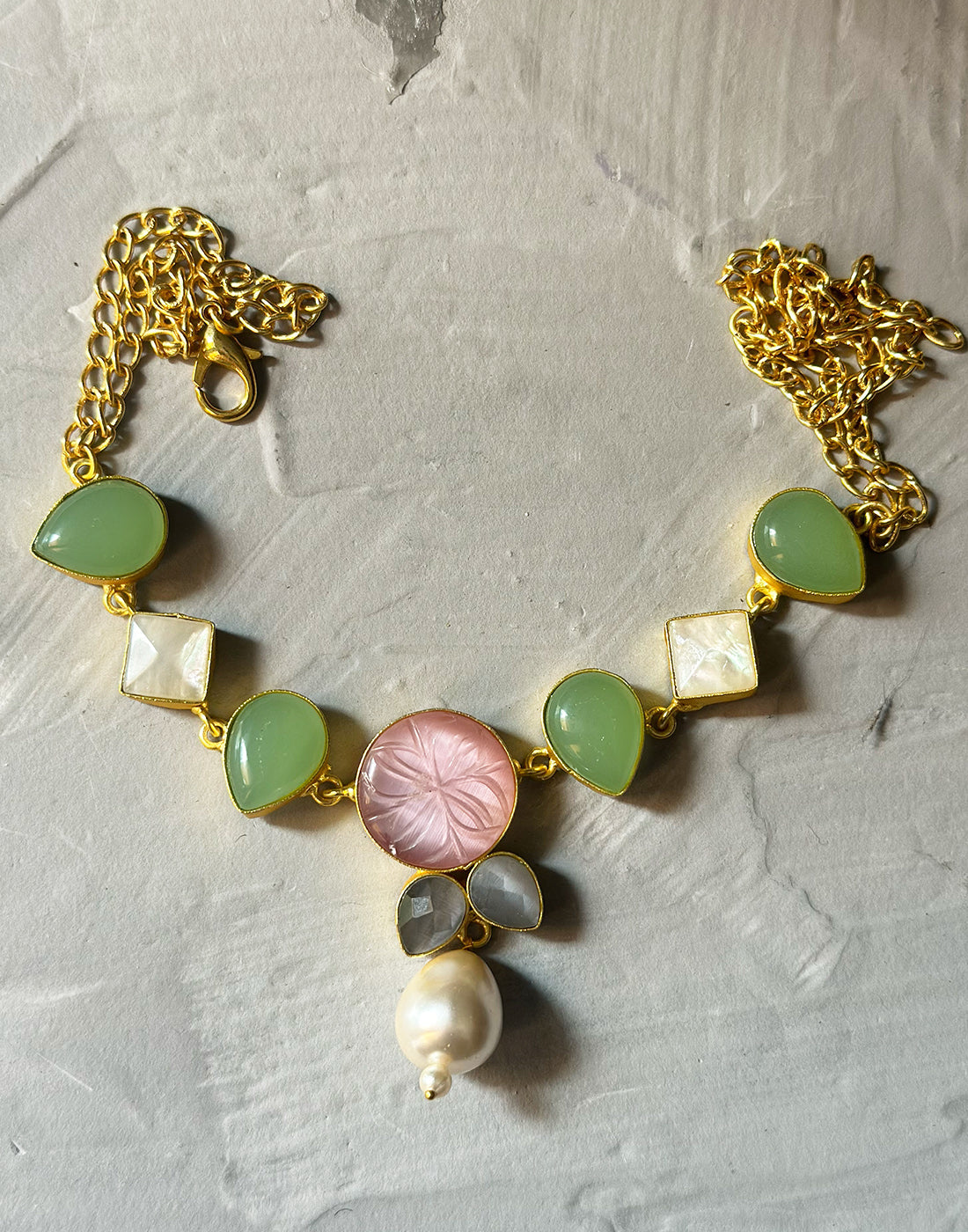 Tricolour Monalisa Necklace