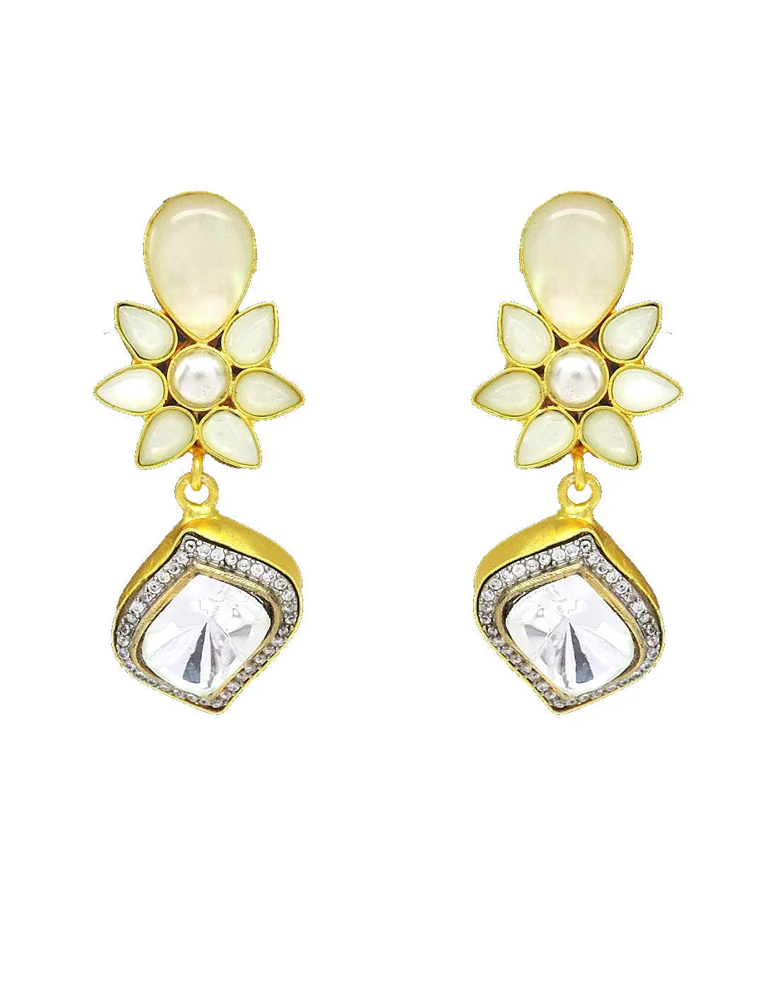 Flower Crystal Earrings