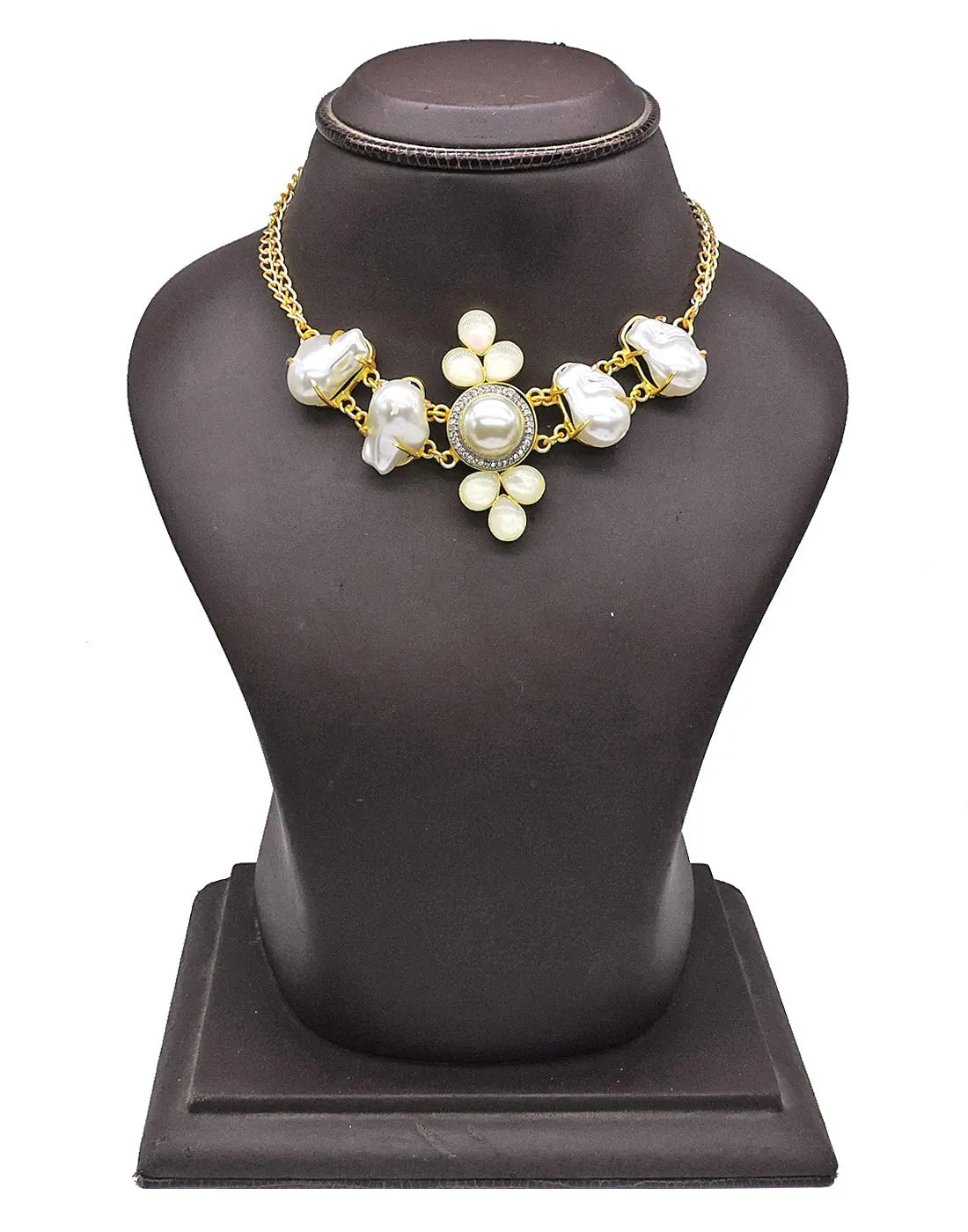 Jewelled Pearl Necklace