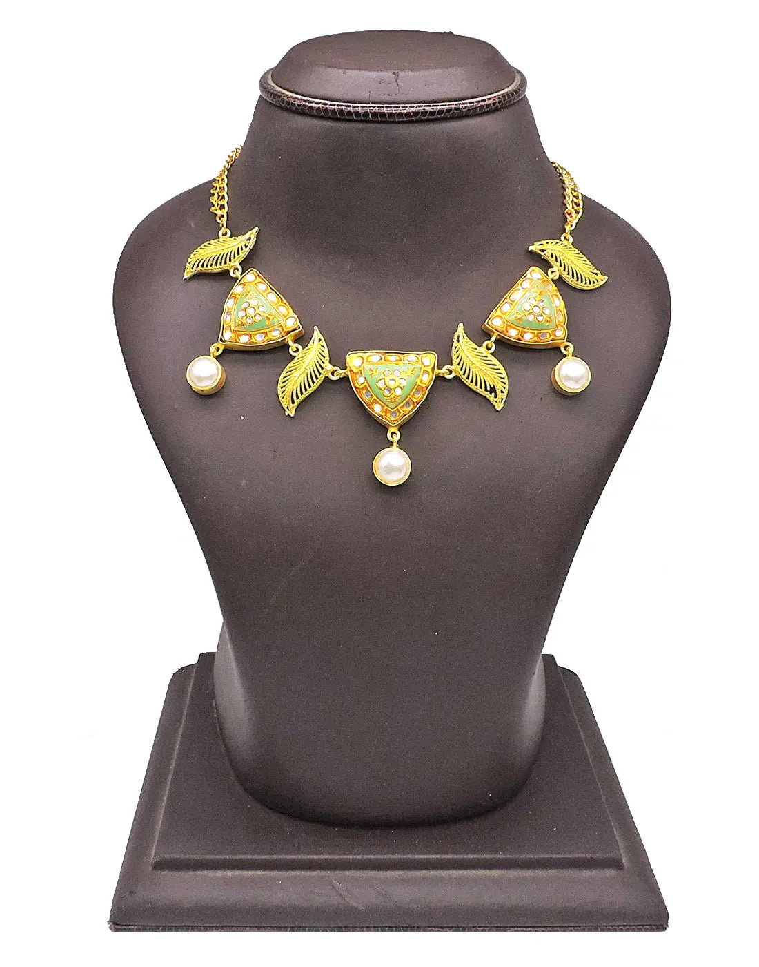 Kundan Triangle Necklace