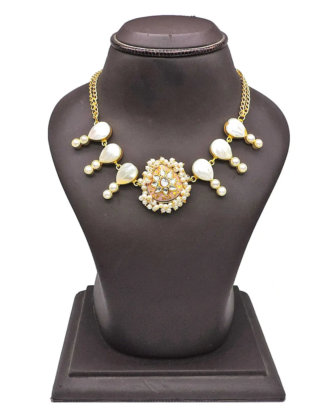 Kundan & Shell Necklace