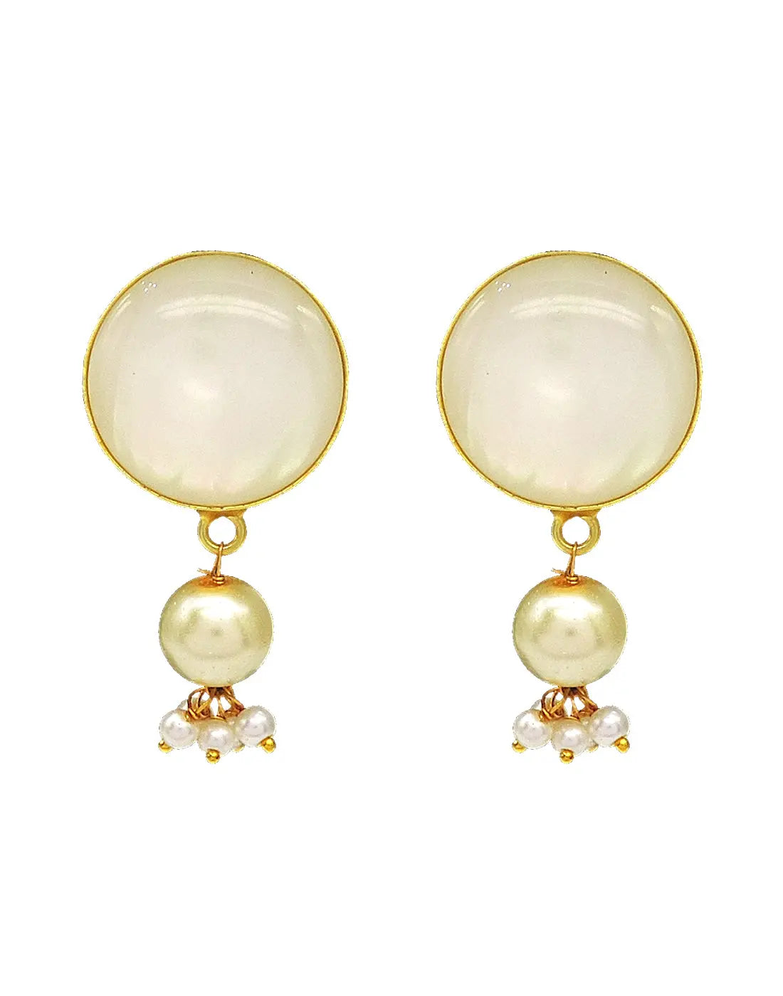 Round Shell Earrings