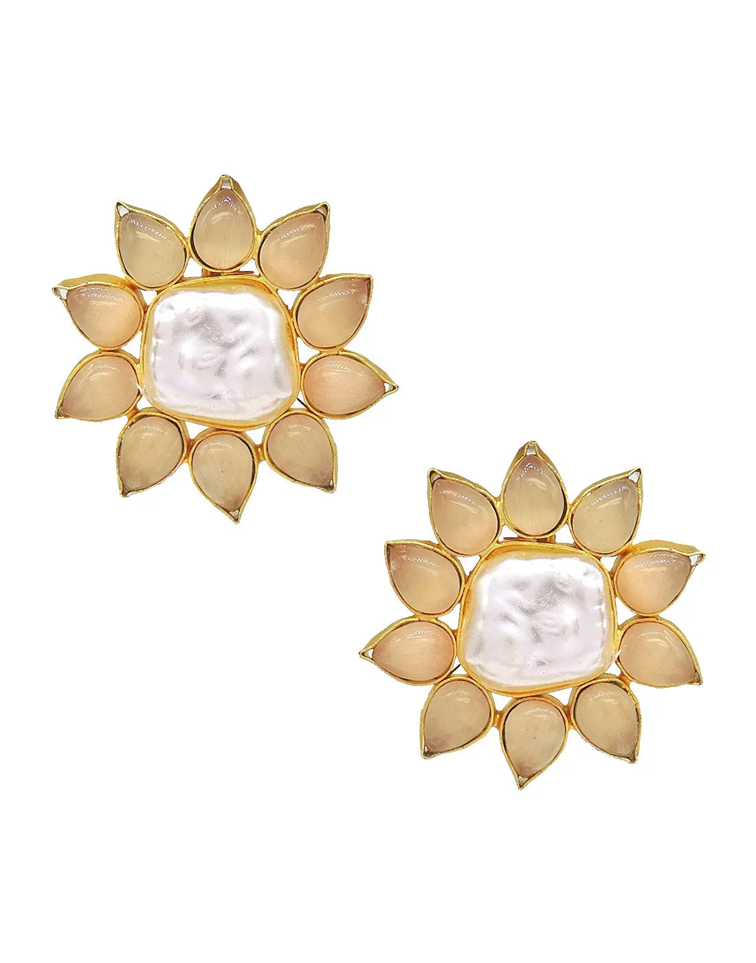 Square Flower Earrings