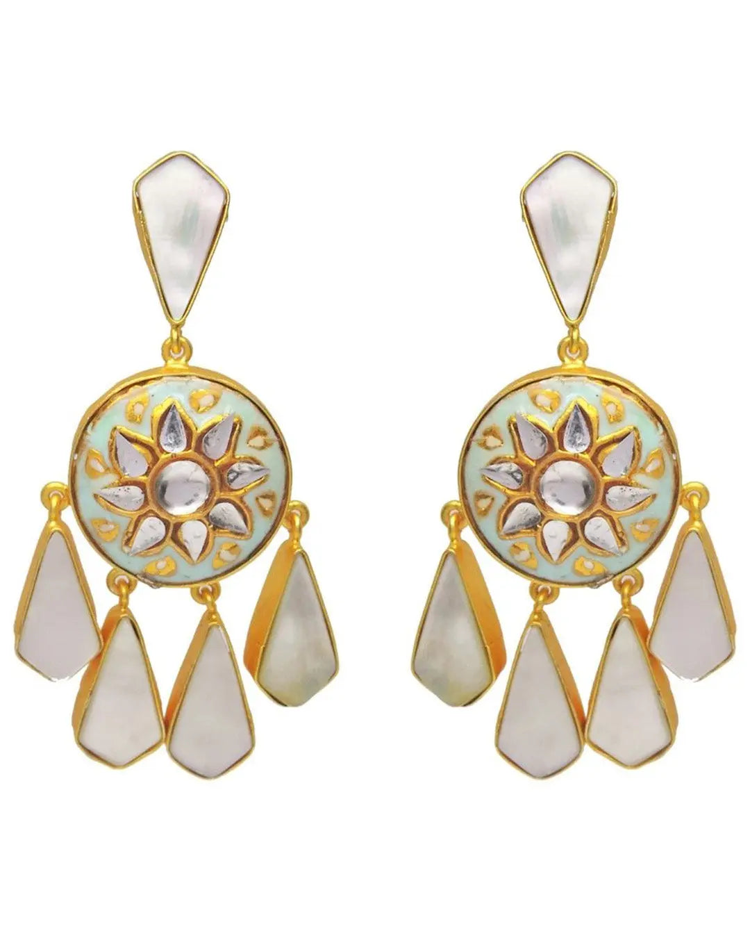 Zoha Earrings | Night & Sky