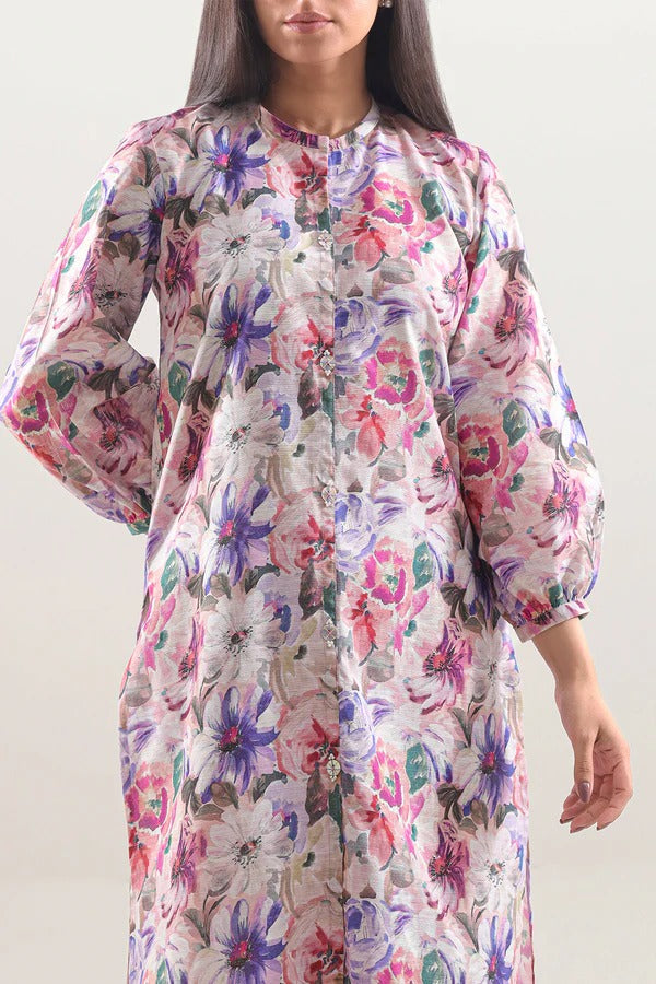Saya Premium Khaddar 2-Piece Suit – Multicolor Floral Printed Cotton Khaddar Shirt & Trouser
