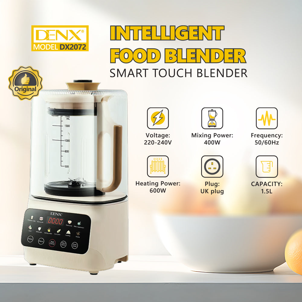 DENX DX2072 Smart Food Blender – 600W Power, 1.5L Capacity